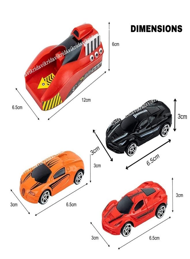 Sky Tech® Big Size Rapid Launcher Set with Metal Stunt Car Master Racer Sports Die Cast Cars High Speed Launcher Toys Birthday Gift for Boys Girls 3 Stoppers 7 and - Image 3